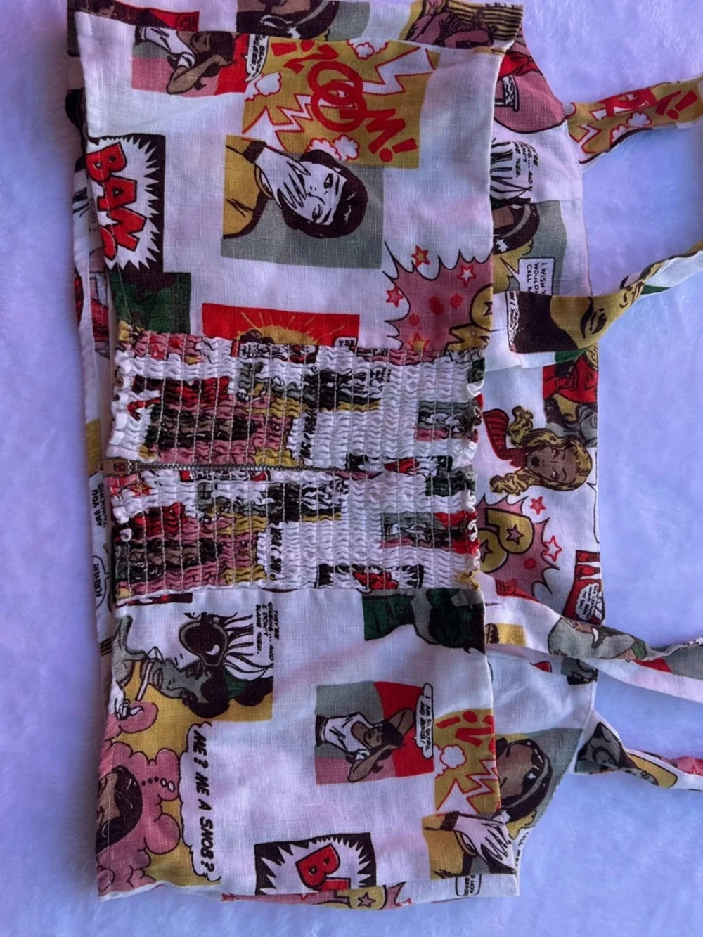 Reformation Comic Print Crop Top - Multicolor - Picture 11 of 16